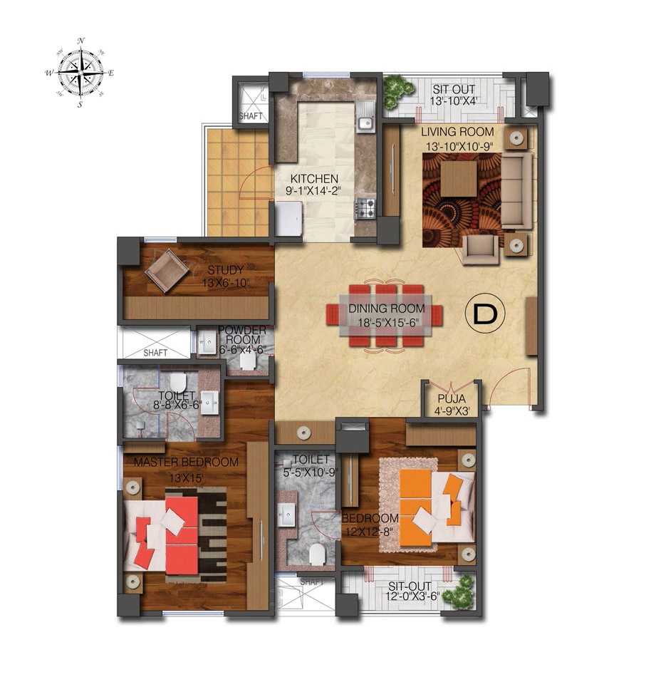 floor plan - Level 10